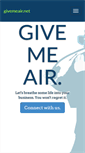 Mobile Screenshot of givemeair.net