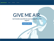 Tablet Screenshot of givemeair.net